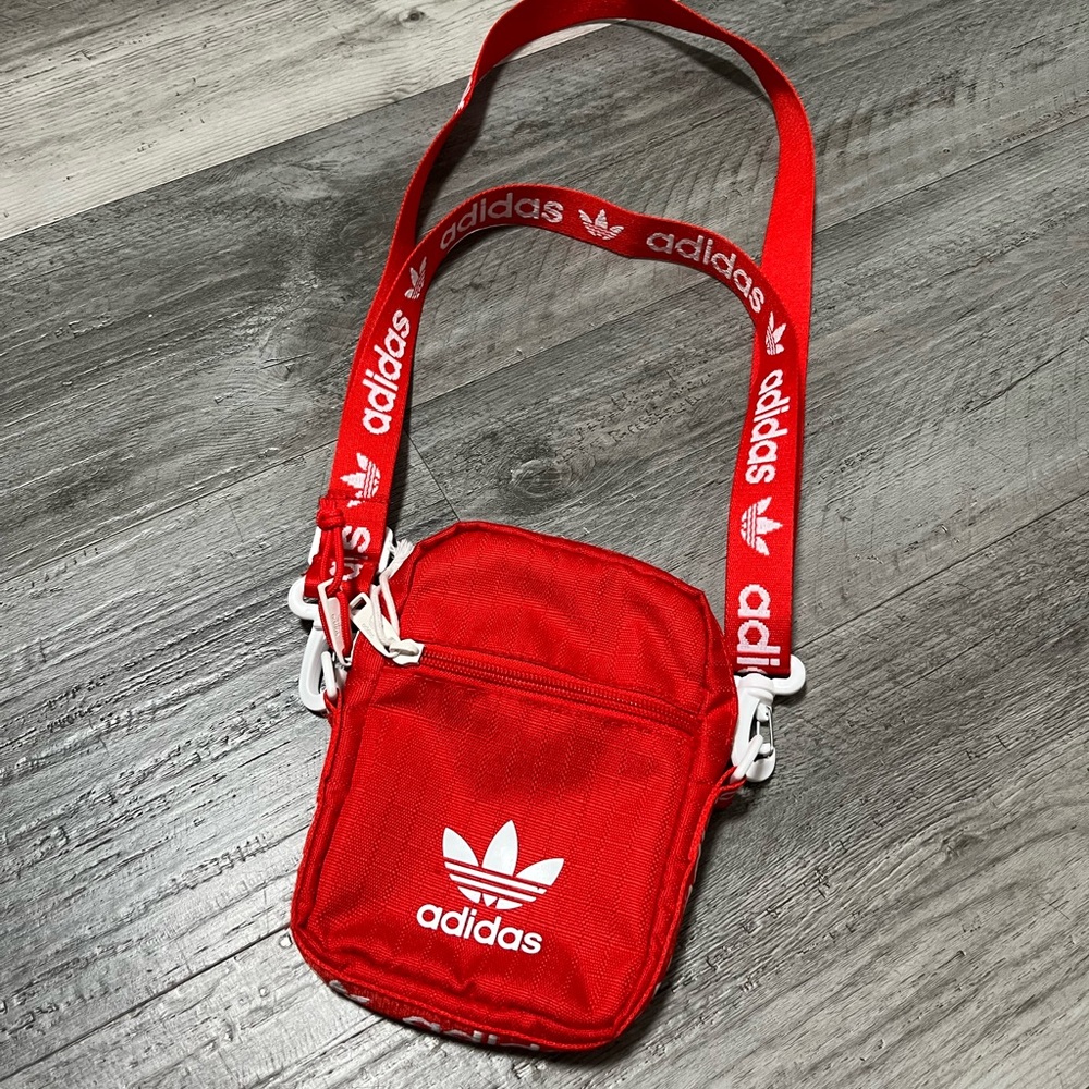 Adidas Originals Red and White Festival Crossbody Bag